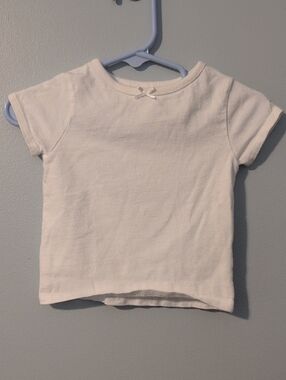 Garanimals White Short-Sleeve Kids Tee with Front Bow